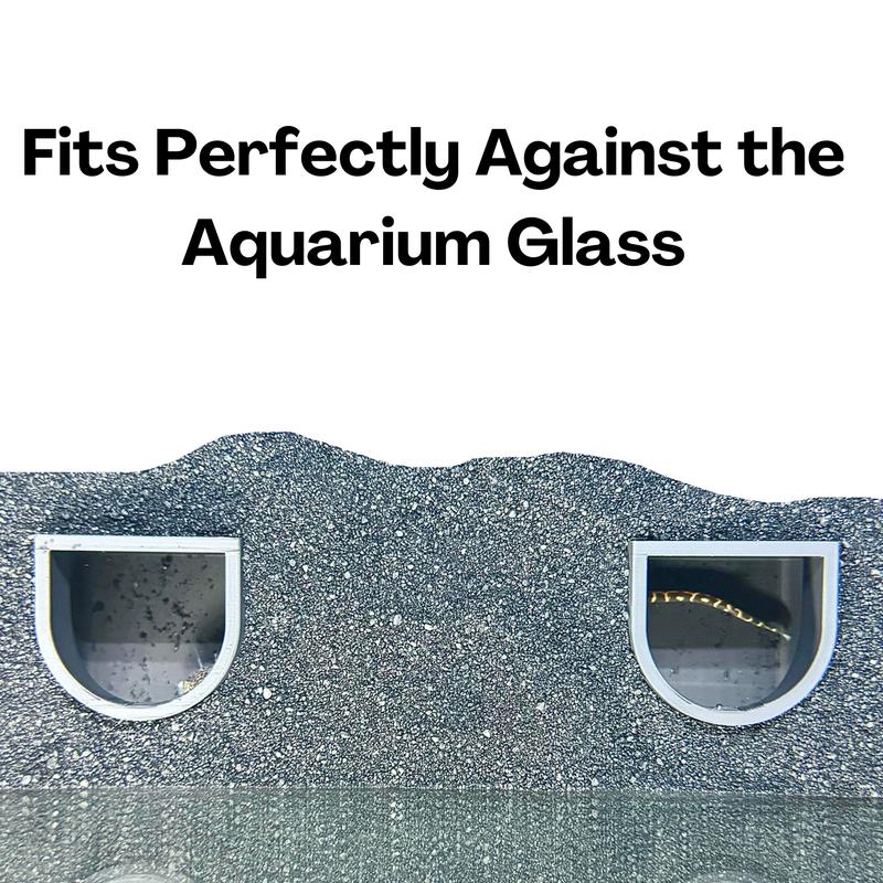 Aquarium Underground Tunnel Cave | Viewing Fish & Shrimp Under Gravel Tunnel | Fish Tank Decor Decoration Hideout Perfect for Corydora Catfish, Kuhli Loach, Clown Loach, Pleco