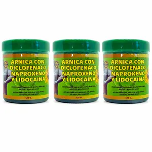 3-Jar Multi-Pack Arnica Extra Fuerte Con Lido Muscular Pomade - 125g Each Smooth Nourishing Massage Balm for Full-Body Soothing Support (Beauty & Personal Care, Bath & Body Care)