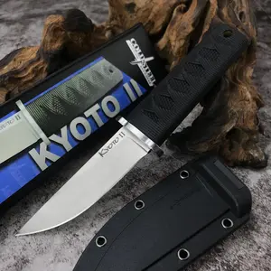 High Hardness Outdoor Fixed Blade Knife 440C Blade Abs Handle Multi-Purpose Camping Knife Edc Jungle Survival Knife with Sheath Emergency Tool