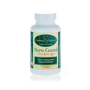 Common Sense Nerve Control Advanced Nerve Support Supplement Natural Nerve Regeneration - Stress & Anxiety Easing Restful Sleep Formula for Optimal Nervous System Function
