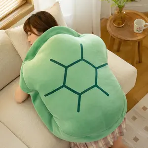 Wearable Turtle Shell Plush Pillow - Soft Plush Material, Oversized Design for Snuggling & Hiding, Cozy Cushion for Relaxing at Home, Fun Gift for Birthdays, Ideal for Kids & Adults Who Love Cute Plush Toys