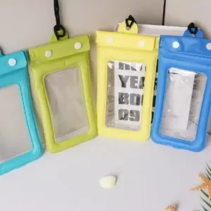 Mobile phone airbag waterproof bag water park outdoor rafting mobile phone protective bag transparent neck barrier-free touch screen