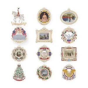 The White House Christmas Replica Ornament Miniatures -2nd Set