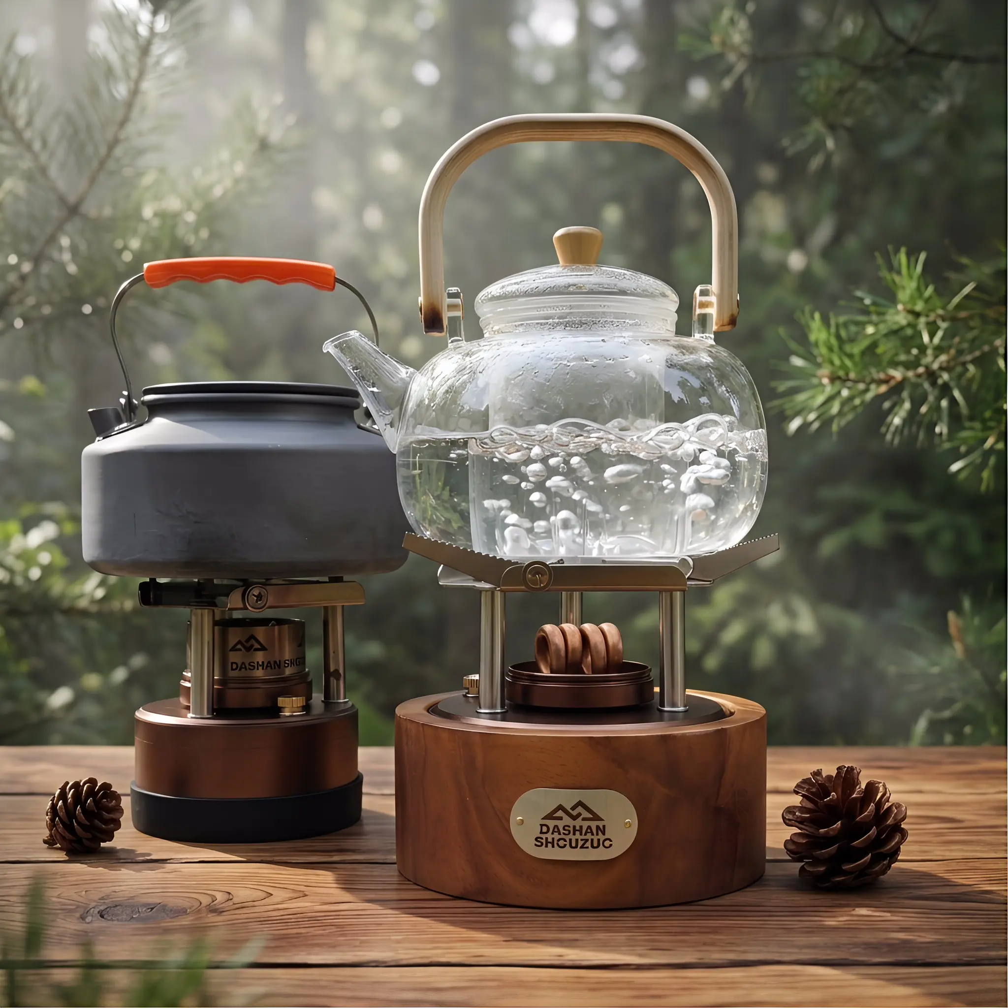 Dashan Self-Pressurizing High-Efficiency Jet Alcohol Stove Portable Mini Camping Stove for Outdoor Cooking Survival Hiking Backpacking Emergency Preparedness Brewing Coffee Tea