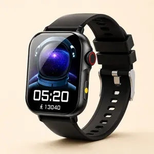 1.83-Inch Smart Watch, Wireless Calling, Message Notifications, Multiple Sports Modes, Remote Camera, Sedentary Reminder, LED Light, Calorie Tracking, Unisex Band, iOS & Android Compatible, Workout Watch, Neutral Gift