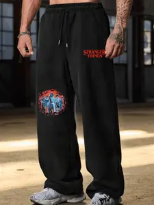 Stranger Things Main Characters Graphic Jogger Pants: Casual Fan Merch Comfort Sweatpants