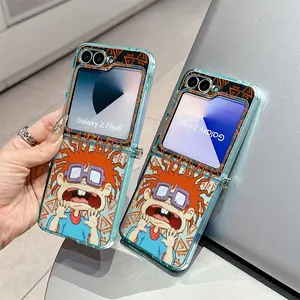 Funnys R-Rugarts phone case suitable for Samsung Galaxy Zflip7 Zflip5 Zflip6 Z Flip7 Flip5 Flip6 anti drop Shockproof transparent soft back cover Accessories