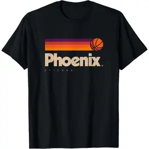 Phoenix Basketball B-Ball City Arizona Retro Phoenix T-Shirt,Made in USA