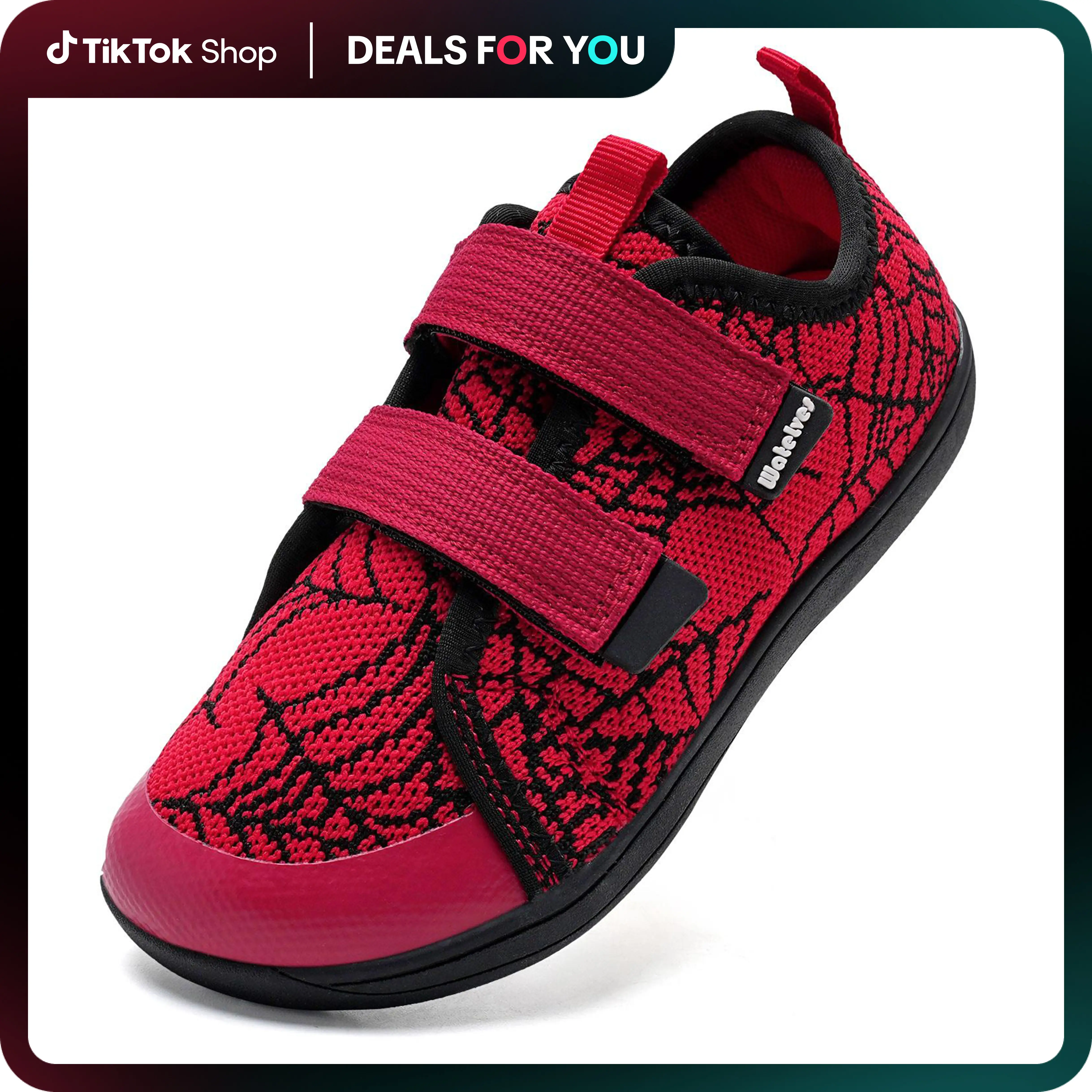 WateLves Toddler Little Kids Wide Barefoot Shoes The First Walking Shoes Girls Boys Breathable Zero Drop Minimalist Sneakers with Wide Toe Box Natural