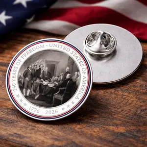 Legacy Forged: 250 Years of Freedom Commemorative Lapel Pin (1776–2026)