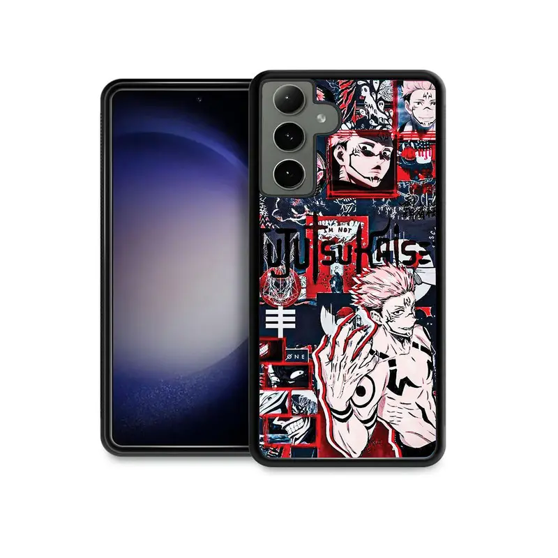 Anime Jujutsu Kaisen Gojo Satoru Phone Case for Samsung Galaxy A15, A13 A14 A16 A21 A22 A23 A25 A26 A31 A32 A33 A34 A35 A36 A42 A51 A52 A53 A54 A55 A56 A73 5G Shockproof Cover