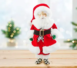 MacKenzie Childs Holly Jolly Fabric Santa
