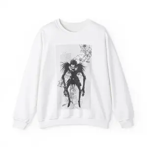 Ryuk Sweatshirt, Death Note Anime Fan Gift, Unisex Crewneck Jumper, Manga Graphic Pullover, Japanese Cartoon Apparel, Cosplay Costume Top
