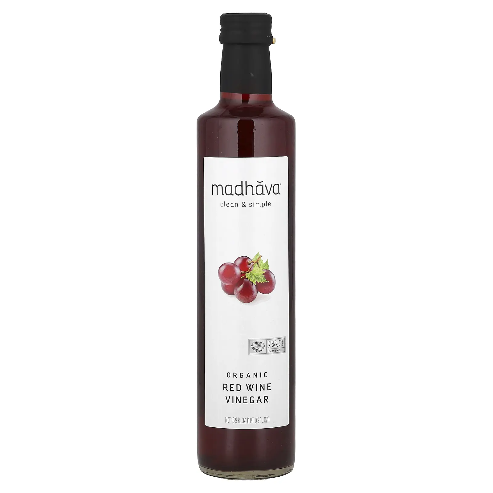 Madhava Organic Red Wine Vinegar, 16.9 fl oz