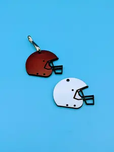 Football Helmet Sublimation Keychain Blank