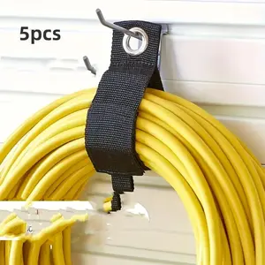 Extension Cord Organizer with Strong Industrial Hooks and Rings, and, Ideal for Home, RV, Garage Storage