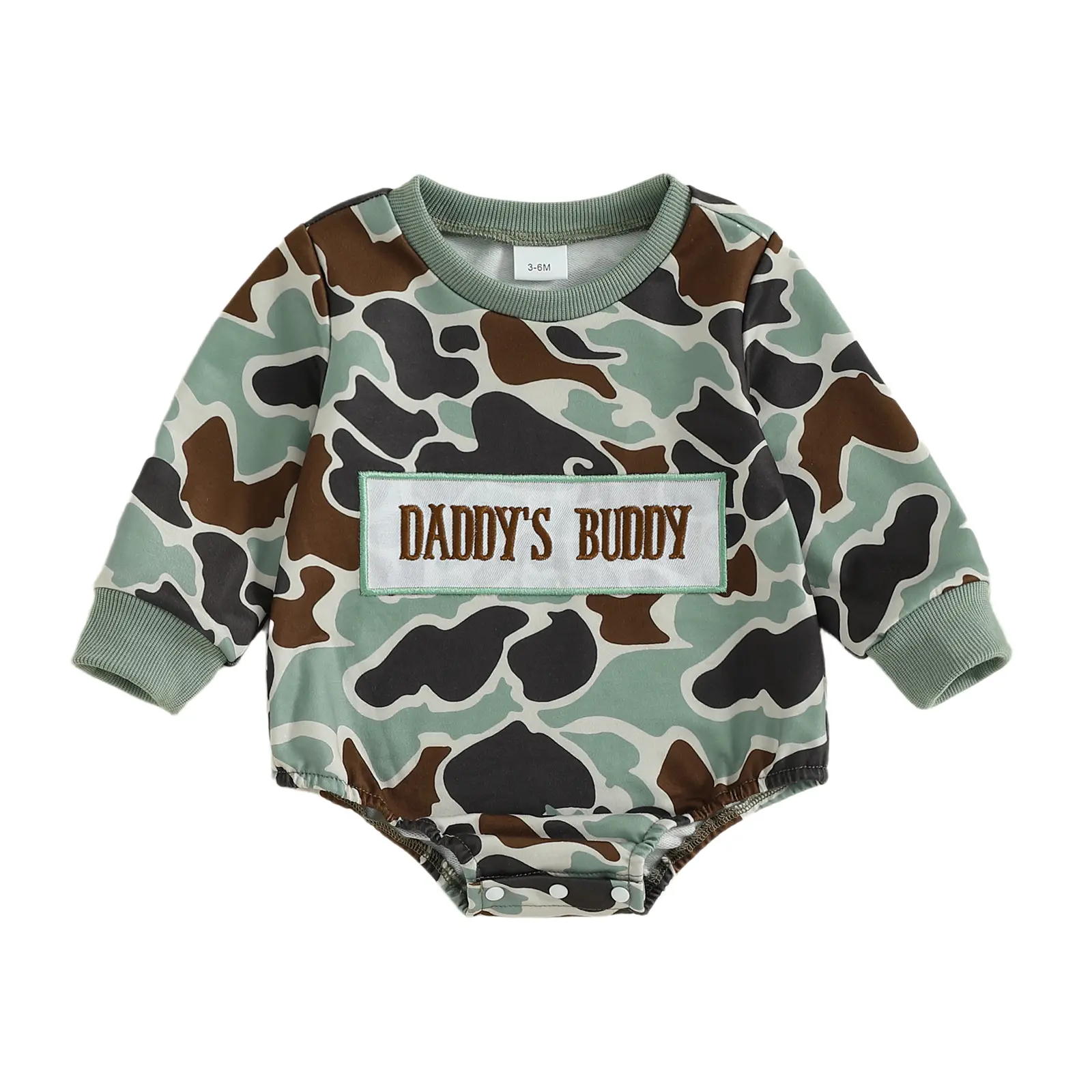 Daddys Buddy Baby Outfit Newborn Camo Baby Boy Clothes Funny Letter Bodysuit Romper Fall Winter Clothes