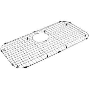 25.98-in x 13.98-in Rear Drain Heavy-Duty  Stainless Steel  Sink Protector ND2614R