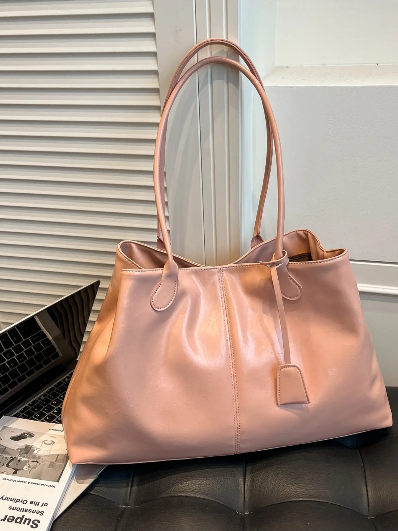 Elegant Cream Leather Women\'s Bag Women main image 2