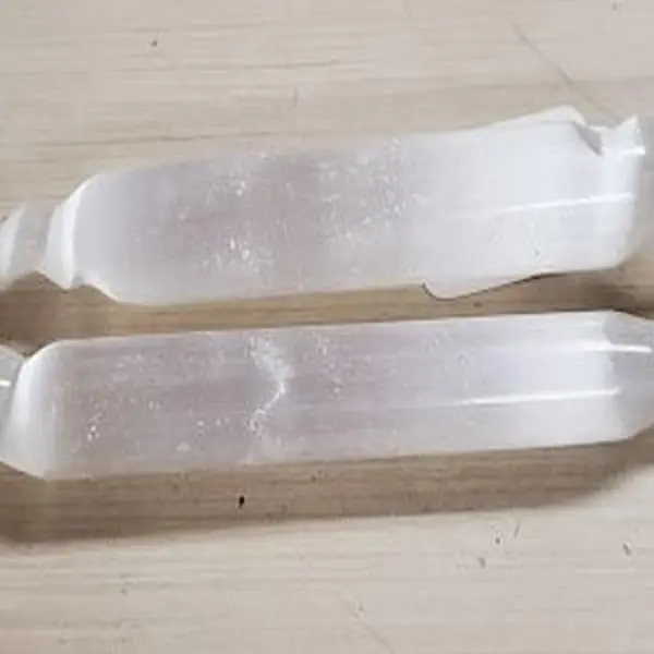 Spiral Selenite Thorn Wand