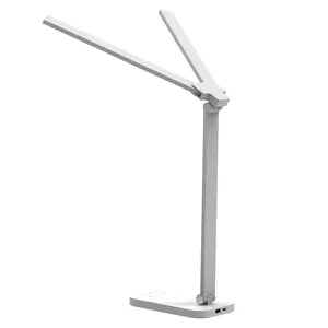 Bright LED Desk Lamp for Home Office - Dual Swing Arm Eye-Caring Architect Task Lamp, Adjustable Foldable Table Lamp, Dimmable Touch Control Desktop Lamp 5 Lighting Modes for Work/Study