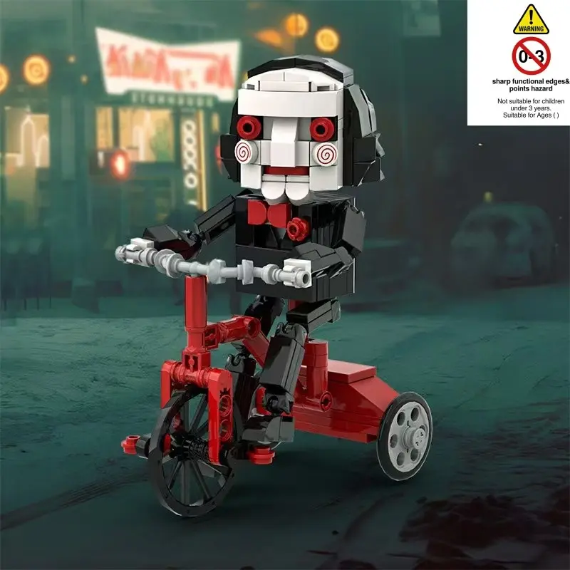 Moc Electric Saw Horror Billy Building Blocks Compatible with Lego Small Parts, Fun and Creative Playset for Kids and Adults