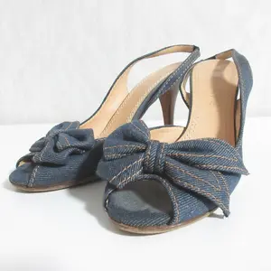 Pre-owned Celine Denim Small Leather Goods Sandals