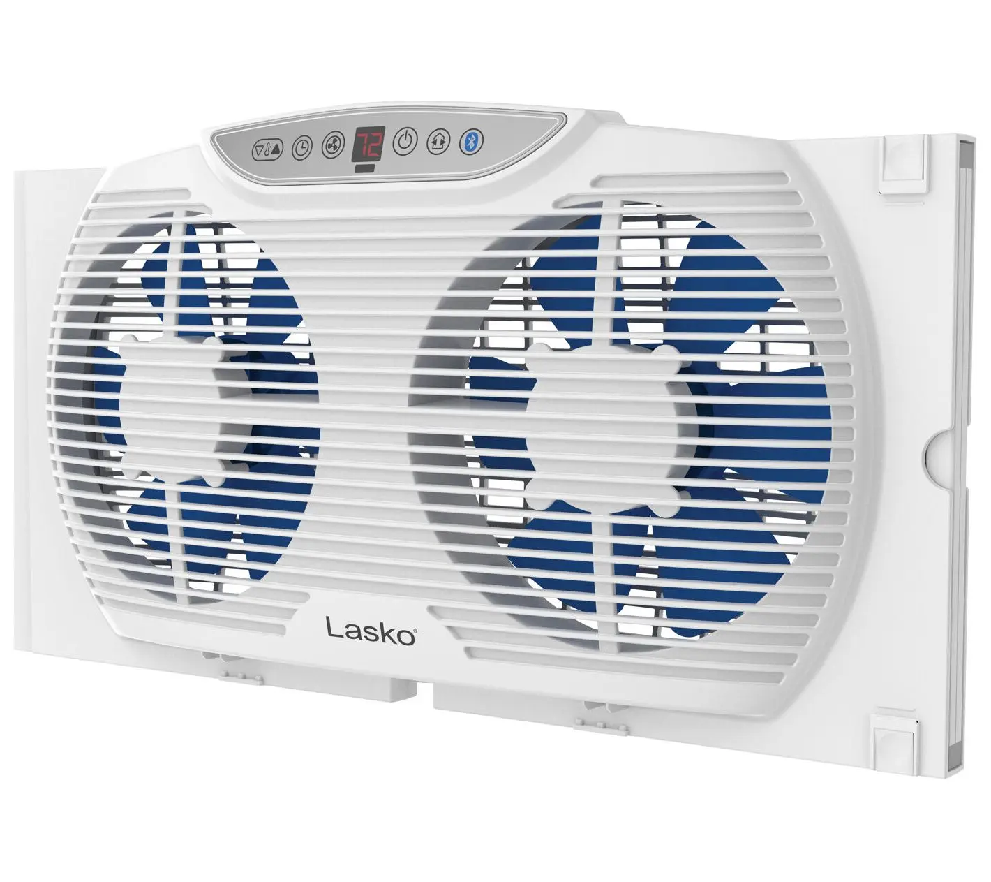 Lasko Electrically Reversible Twin Window Fan with Bluetooth