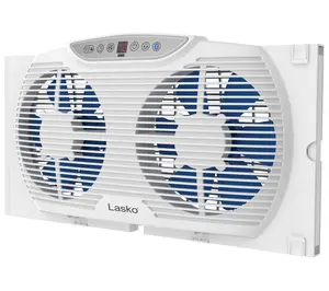 Lasko Electrically Reversible Twin Window Fan with Bluetooth