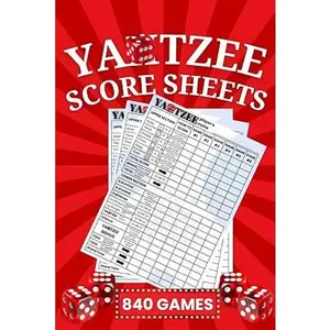 Yahtzee Score Sheets: 840 Score Games for Scorekeeping, 6 X 9 Large Print Yahtzee Score Sheets (+140 Pages Yahtzee Score Book)