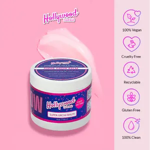 Hollywood HairBar Mint Super Grow Grease |Scalp Revitalizing Balm with Organic Castor HairCare Curly
