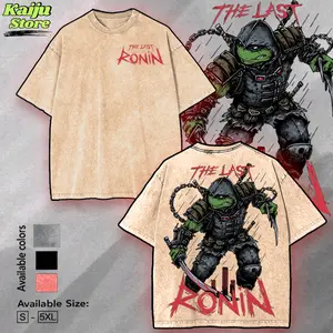 Michelangelo Mikey The Last Ronin Ninja Turtles Menswear Gift for movie fans Top Apparel Classic Seamless Simple Straight Man designer shirts Men's Regular Fit Floral Print Tee