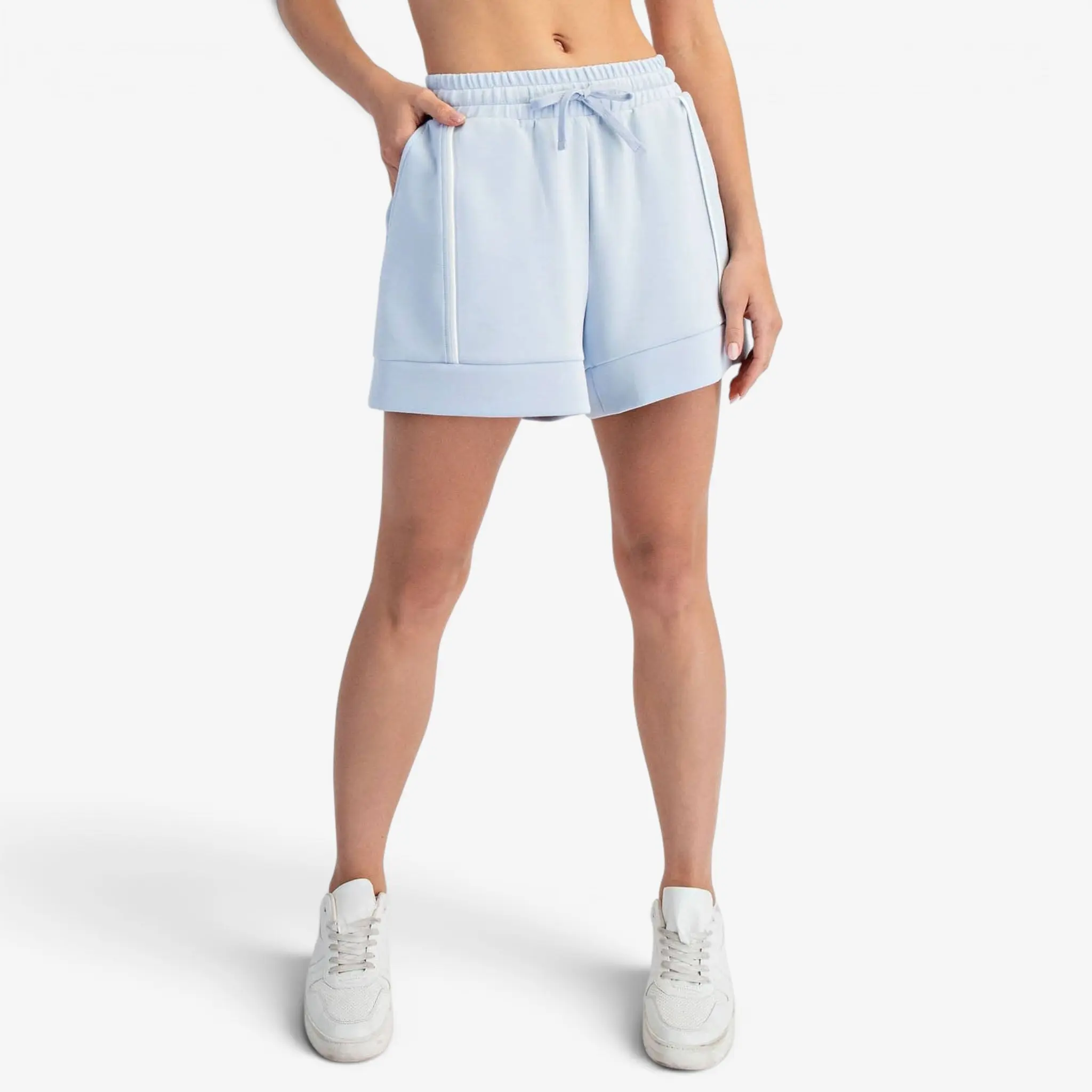 Scuba A-Line Shorts Blue