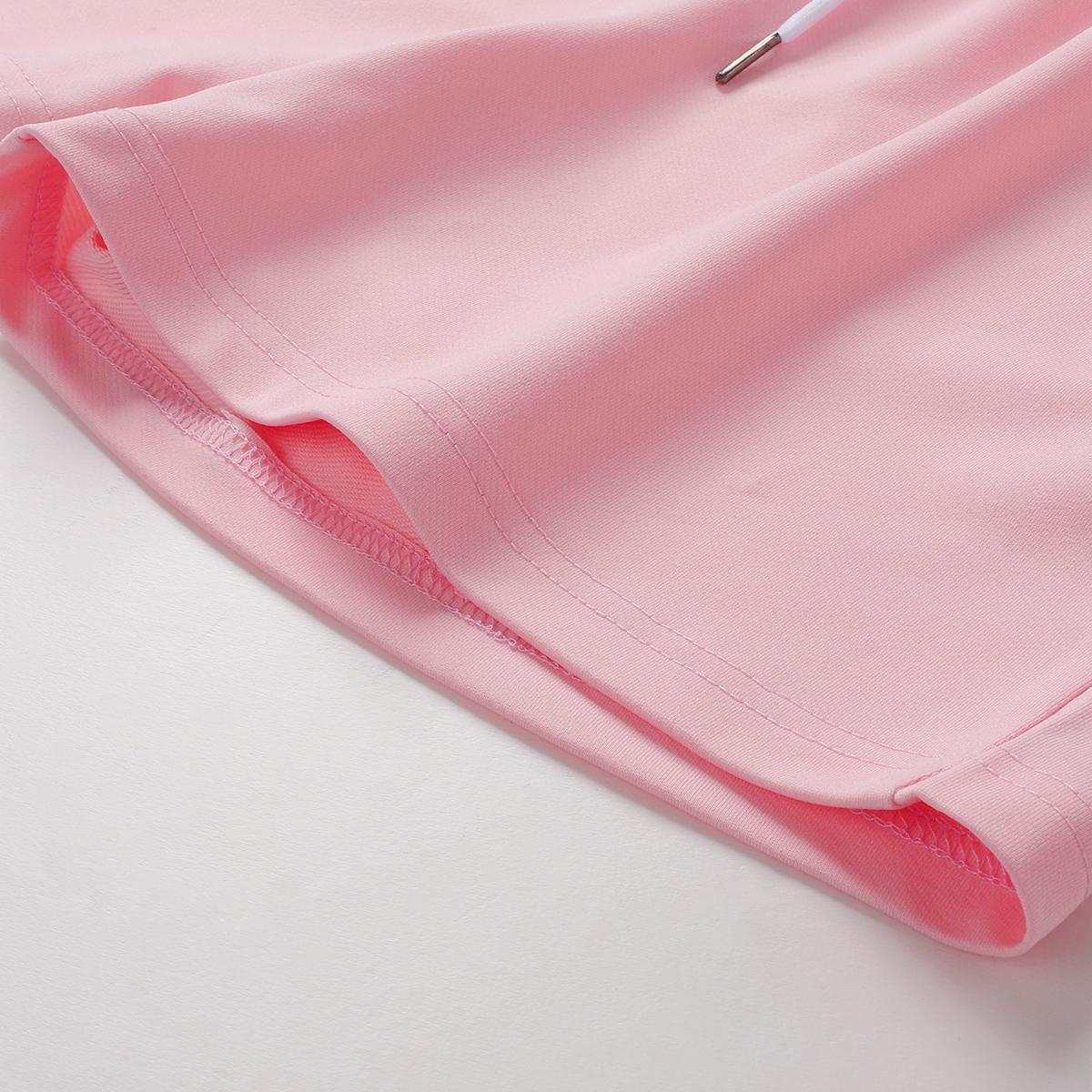 Pack of 5 women’s shorts: athletic shorts, casual shorts, solid color, drawstring elastic waistband; suitable for outdoor sports, fitness, running, and casual wear; women’s shorts, summer clothing.