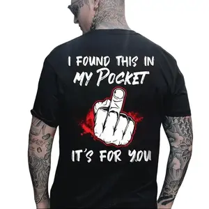 I found this in my pocket; it's for you—a printed T-shirt tee,shop