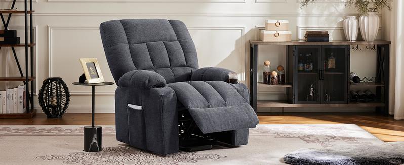 Sweet Furniture F Recliner Chair, Reclining Massage Chair with Heat, Home Theater Seating with Lumbar Support, Adjustable Electric Power Lift Chair