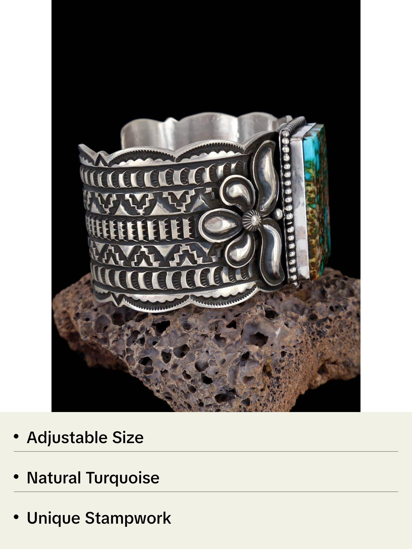 Native American Indian Jewelry Royston Turquoise Cuff Bracelet