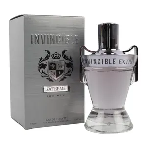 Invincible Extreme Eau de Toilette Spray for Men - Bold Whiskey Amber Cologne - 100ml/3.4 fl.oz