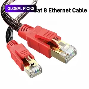 MIZIQIER Cat 8 Ethernet Cable, High Speed Braided 40Gbps 2000Mhz Network Cord, Cat8 RJ45 Shielded Indoor LAN Cables Compatible for Gaming PC PS5 Xbox Modem Router #TOP PICKS