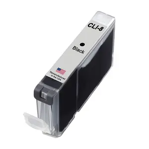U.S. Remanufactured for Canon CLI-8 Black Ink Cartridge