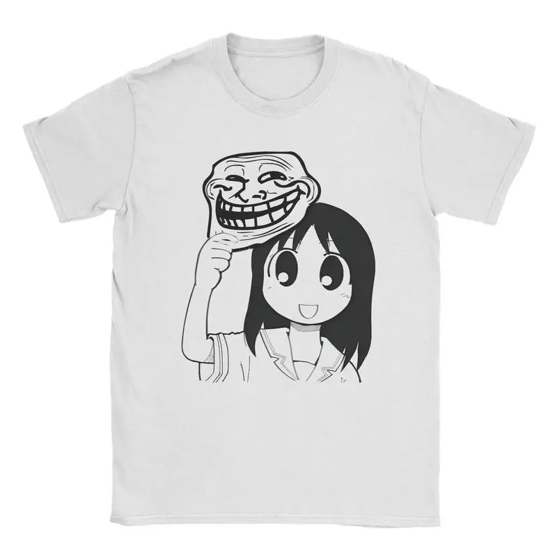 Man T-Shirt Osaka Autistic Funny Kawaii Ayumu T Shirts Fashion Anime Azumanga Daioh Summer Tee Shirt Pure Cotton Tops Plus Size