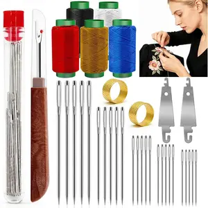Sewing Set 36 count Sewing Tool Set, Big Eye Steel Sewing  Kit with 25  & Seam Ripper, Beginner Sewing Work Set