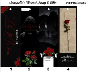 Dark Romance (Haunting Adeline) Bookmarks, 2" x 6", Romantic Theme, 1-Sided Print, Glossy Finish, Unique Gift for Book Readers, Literature & Art Enthusiasts, One-Sided Print