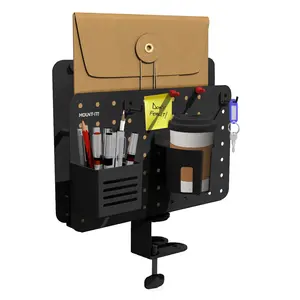 Mount-It! Pegboard Desk Mount Organizer – Space-Saving Tool Board with Accessories for Office or Workshop Magnets Metal