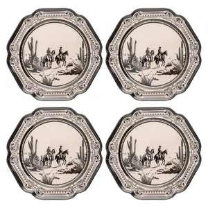 Gothic Cowboy Melamine Salad Plates