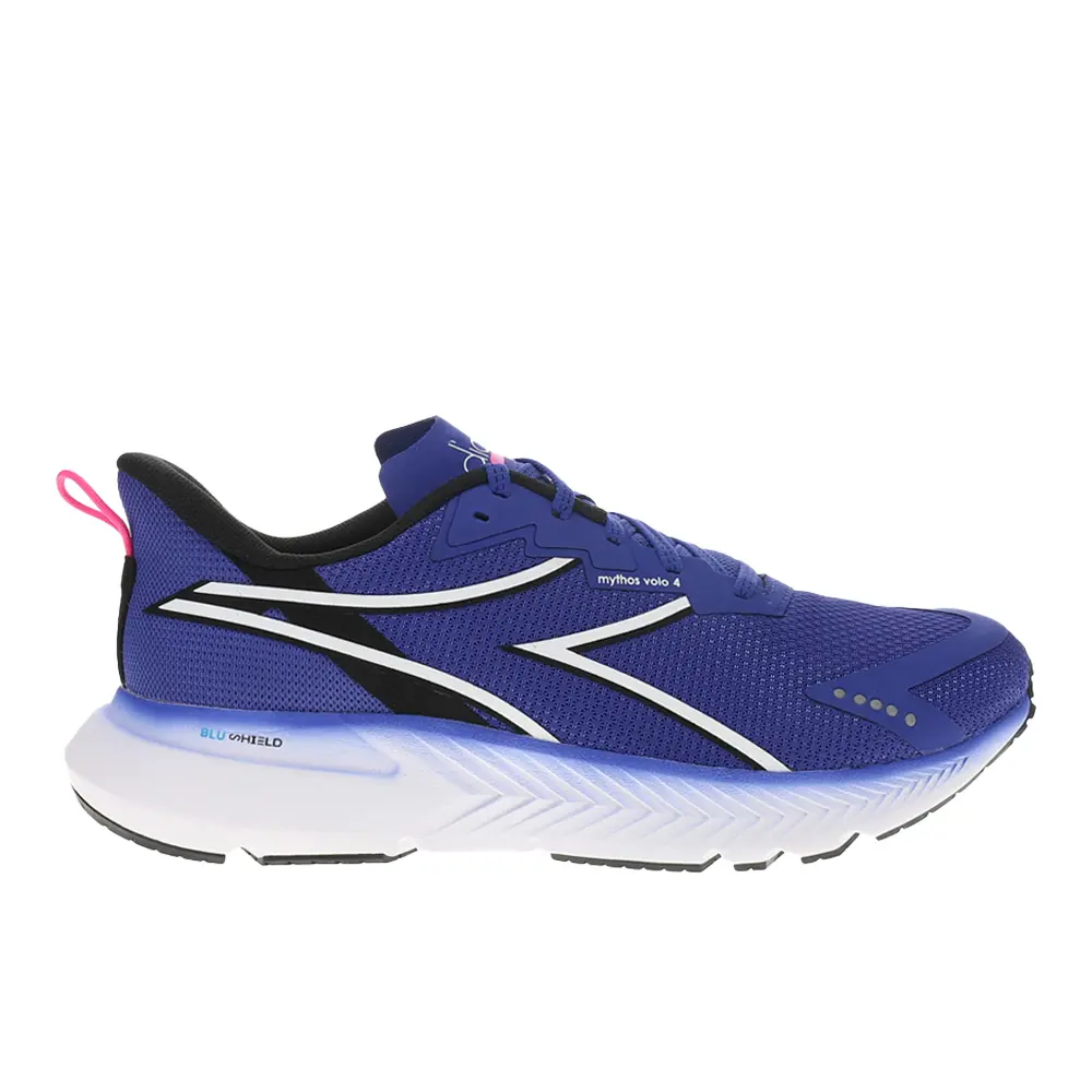 diadora Mens Mythos Blushield Volo 4 Running Sneakers Shoes - Blue