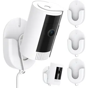 Blink No Drill Ring Indoor Camera Mount, Camera Mount Stand for Ring Indoor Cam (2nd Gen)/Stick Up Cam /Blink Mini /Mini 2 /Blink Outdoor 4/3, WYZE V4/OG with Strong Adhesive, One Step Setup, 3Pack