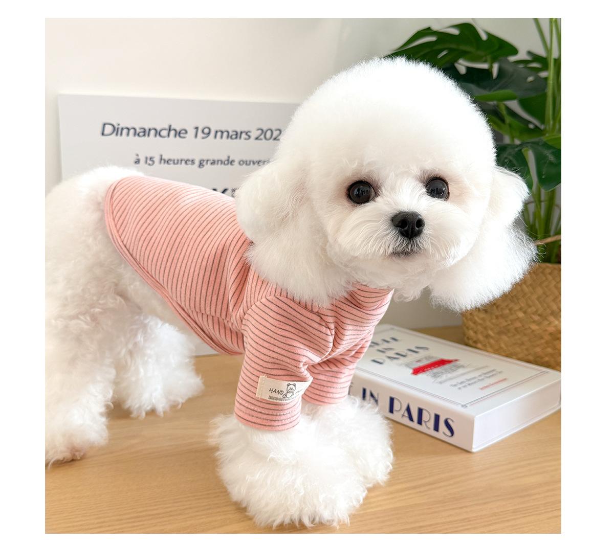 Pet Clothes Dog Cat Puppy Kitty Winter Warm Stripes Thickened For Small Medium Dog DDY183