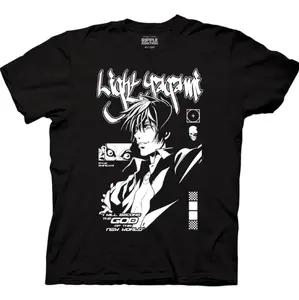 Light Yagami T-Shirt, Death Note Shirt, Manga Anime Tshirt, Anime Clothing, Vintage Graphic Tees, Unisex Gothic Grunge Y2k Emo Scene Amity Affliction Style Clothes Gifts for Men Women Streetwear Menswear Womenswear