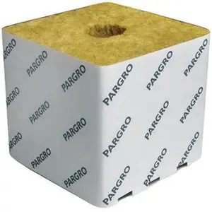 Grodan Pargro Biggie Rockwool Block w/Hole, 6"